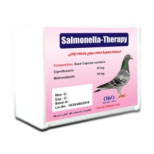 Salmonella Therapy Alpharabi Antibiotic and Anti protozoa Oral capsule 125 mg for Pigeons