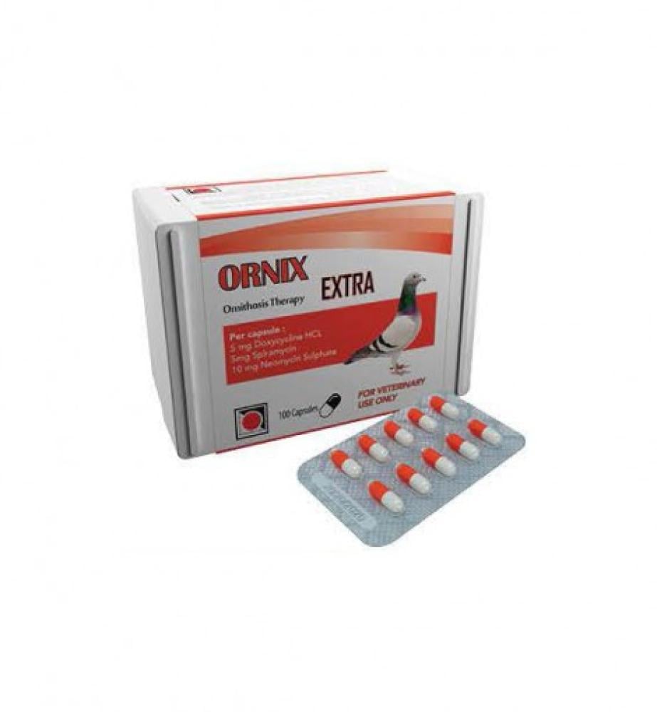 Ornix Extra antibiotic for birds 100 capsules
