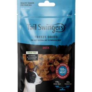 Pet Interest Tail Swingers Freeze Dried Duck Dog Treats 45g