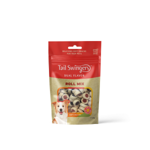 Pet Interest Tail Swingers Dual Flavor Roll Mix with meat and fish 125g
