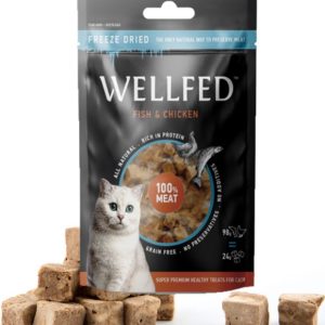 Pet Interest Wellfed Freeze Dried Fish & Chicken Cat Treats 24g