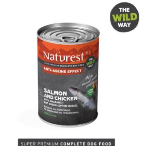 Pet Interest Naturest The wild Way Salmon and Chicken Anti-Ageing Effect 400g Can For Adult Dog