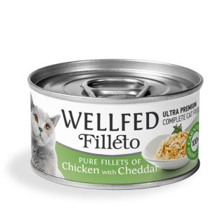 Pet Interest Wellfed Filleto Chicken with Cheddar Cat Can 70g