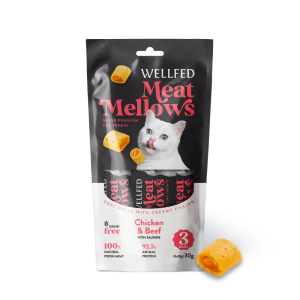 Pet Interest Wellfed Meat Mellows Chicken & Beef (3x10g)