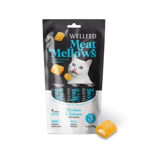 Pet Interest Wellfed Meat Mellows Chicken & Salmon (3x10g)