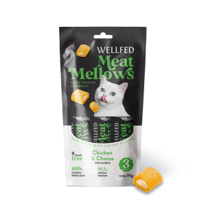 Pet Interest Wellfed Meat Mellows Chicken & Cheese (3x10g)