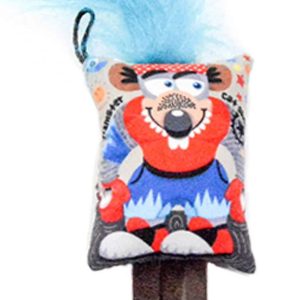 Pet Interest Hairy Hamster 3D cat Toy with Silverline Blue