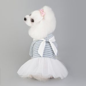 Pets.Love.Earth Navy Dress Light Blue (XLarge)