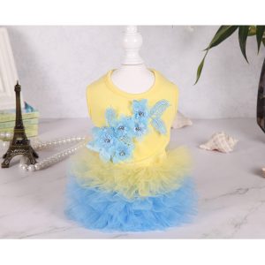 Pets.Love.Earth Tutu Yellow and Blue