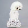 Pets.Love.Earth Silver Dress With Leash