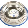 Optima Bowls Premium Anti-Tip & Slip, Platinum Pet Bowl