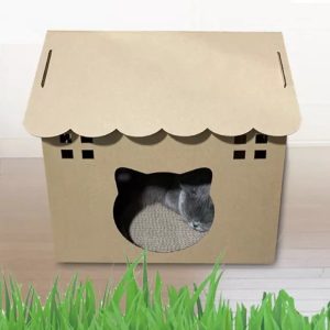 Pets.Love.Earth Corrugated Cat House