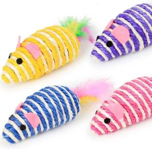 Pets.Love.Earth Sisal Mouse Cat Toy (1 pack)