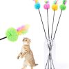 Pets.Love.Earth PomPom Wand with Colored Feathers