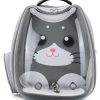 Pets.Love.Earth Pet backpack Transparent and Silver
