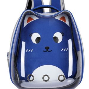 Pets.Love.Earth Pet backpack Transparent and Blue