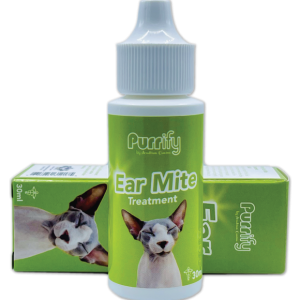 Purrify Ear Mite Oil for Cat, Dog & Small Dogs 30ml