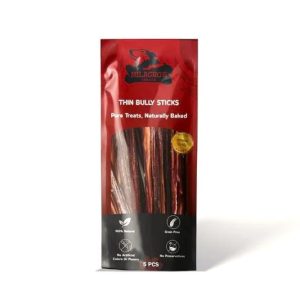 Milagro's Premium Natural Bully Sticks Long-Lasting Dog Chews 4 Pcs