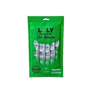 Loly Cat Chicken Flavored Treats for Kittens and Adult Cats 5x15g