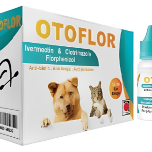 Otoflor drops for treating mites and parasitic infections in cats and dogs 15 ml