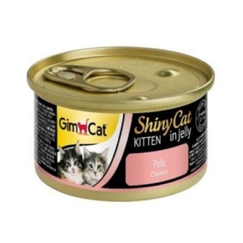 GimCat ShinyCat Chicken in Jelly Kitten food 70g