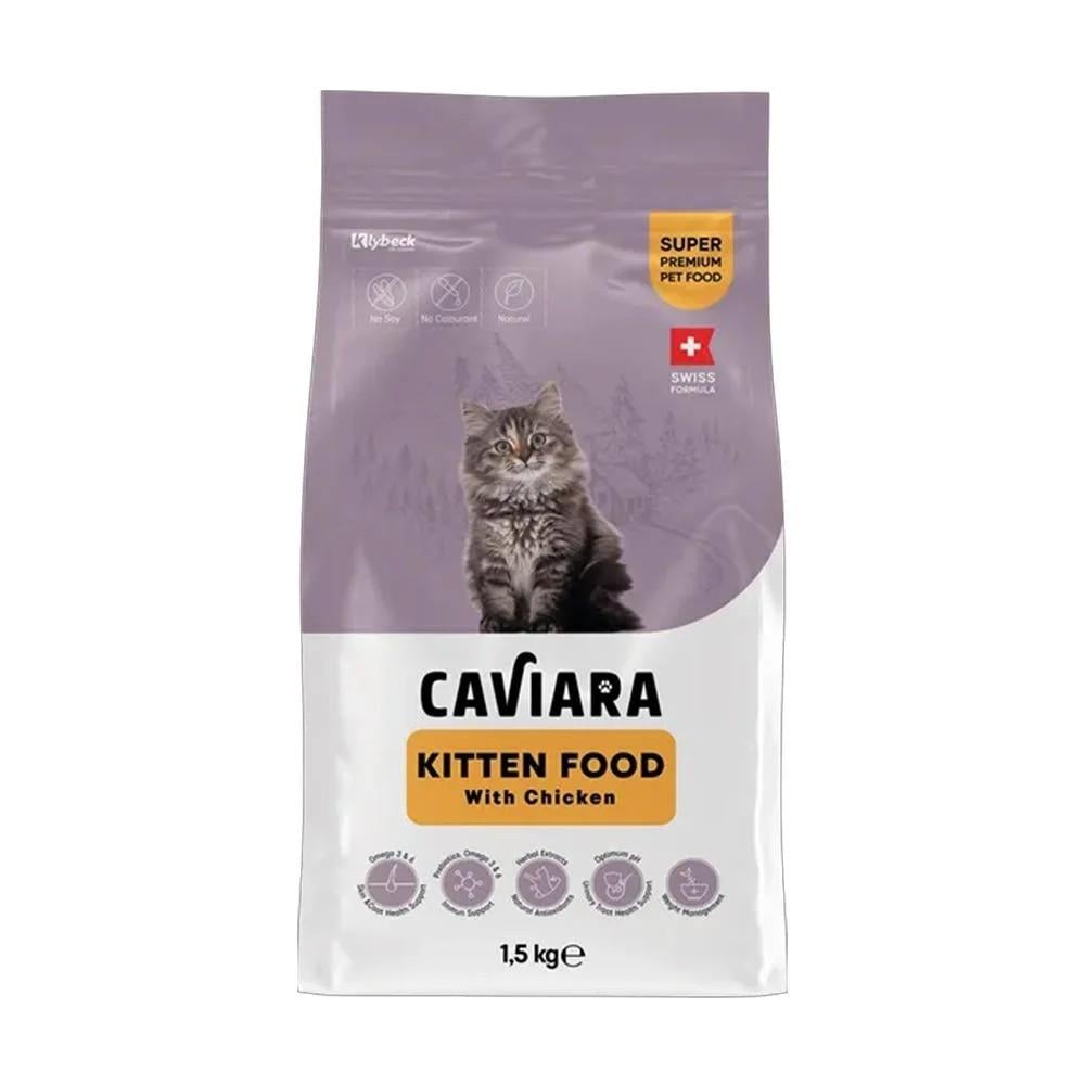 Caviara Cat Dry Food for Kitten with Chicken 1.5 kg