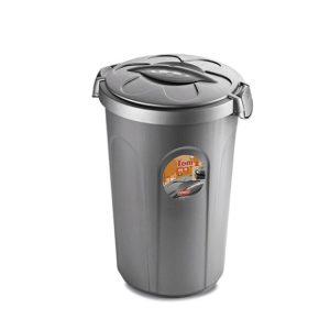 Stefanplast Tom Container Bidone 46 L – Silver