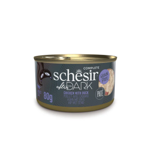 Schesir After Dark Can for Cat Chicken with Duck Pate 80g (1 Can)