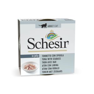 Schesir Can for Cat Tuna With Seabass in Jelly 85g