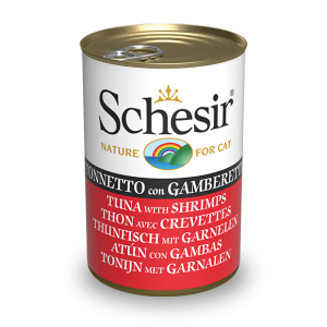 Schesir Can for Cat Tuna with Shrimps in Jelly 140g