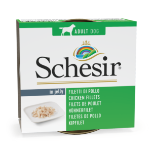 Schesir Can for Dog Chicken Fillets in Jelly 150g (1 Can)