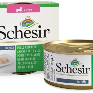 Schesir Can For Puppy Chicken with Aloe In Jelly 150g