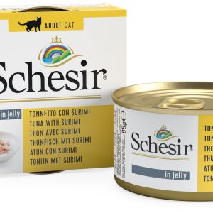 Schesir Can for Cat Tuna with Surimi In Jelly 85g
