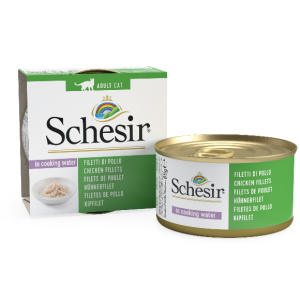 Schesir Can for Cat Chicken Fillet in Cooking Water 85g