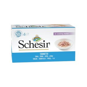 Schesir Can For Cat Tuna In Cooking Water 6x50g Per Pack