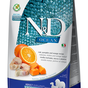 Farmina N&D Ocean Feline - Cod Spelt Oats and Orange Adult  (1.5 kg)