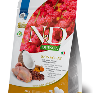 Farmina N&D Quinoa Canine - Skin & Coat Quail Adult Medium/Maxi 2.5 kg