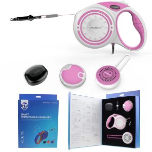 Dogness Smart Retractable Leash Set Pink (Large)