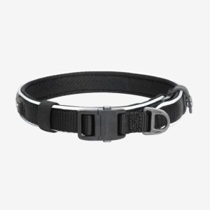 Dogness Reflective Dog Collar BLACK (XLarge)