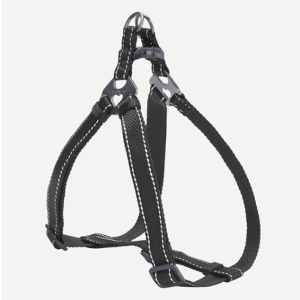 Dogness Challenger Herringbone Webbing Harness Black