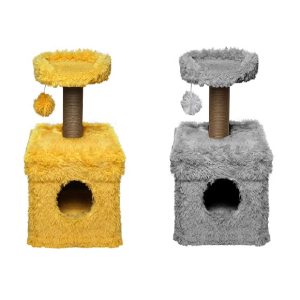 Scratch It! Premium Cat Scratching Tree Ponchic Fabric 39X39X72cm