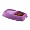 Pets.Love.Earth Twin Feeding Bowl  Small