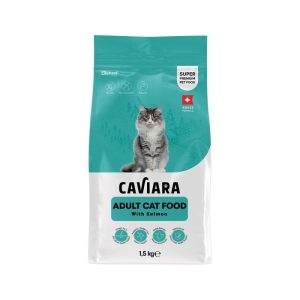 Caviara Adult Dry Cat Food with Salmon 1.5 kg