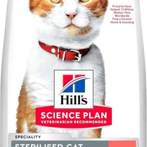 Hill's Science Plan Sterilised Adult Dry Cat Food with Salmon 3 kg