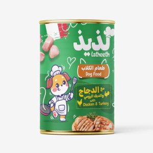 Latheeth Chicken and Turkey with Chunks Adult Canned Dog Food - 405 g