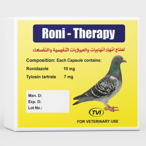 Roni Therapy Alpharabi Oral capsule Anti Trichomoniasis and Anticoccidial 125 mg for Pigeons